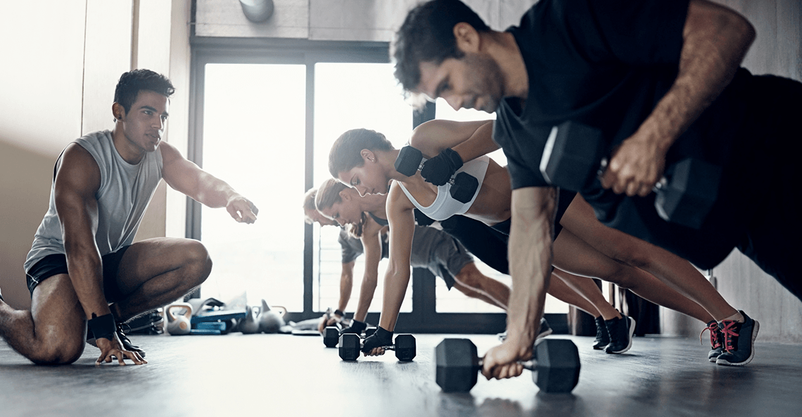 Group fitness training at north ryde